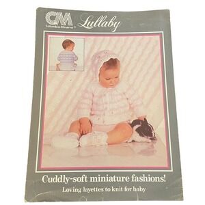 Vintage‎ Lullaby Baby Layette Knitting Pattern Booklet Cuddly Soft